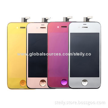 Electroplated Colored Front Screen Display Assembly for iPhone 4S LCD Digitizer